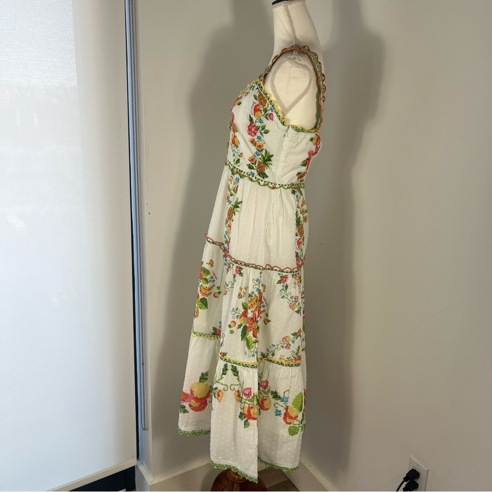 Farm Rio Mixed Tropical romance midi dress - Picture 8 of 10